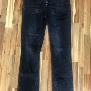 CAbi Women's Boot Cut Black buttonfly  relaxed Jeans